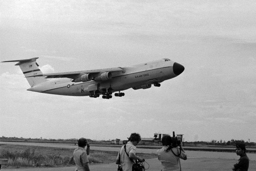 US Plane Taking off the Runway