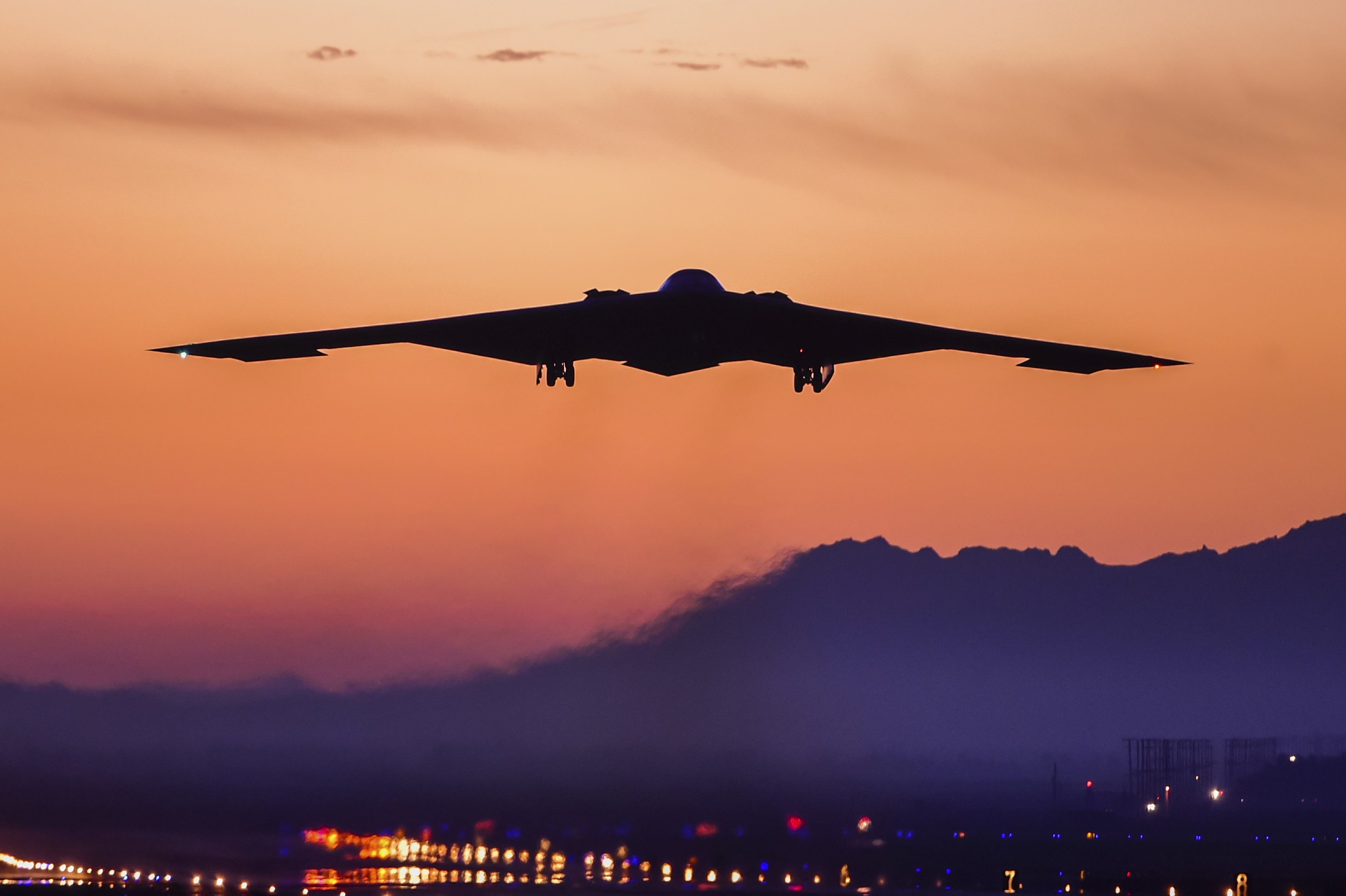 B-2 'Spirit of Ohio' at dusk