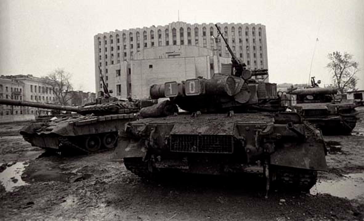 Т-80бв в Грозном