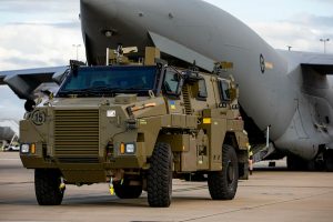 Αυστραλιανό τεθωρακισμένο όχημα Bushmaster σε επιχειρησιακό περιβάλλον