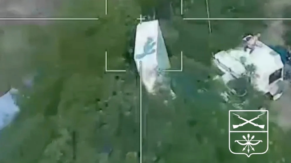 Video: Russian drones hit Ukrainian IRIS-T