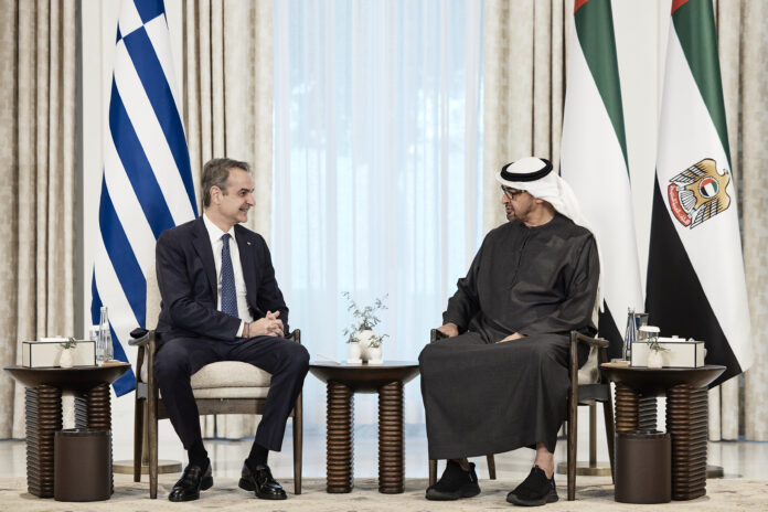 mitsotakis- Mohamed bin Zayed Al Nahyan