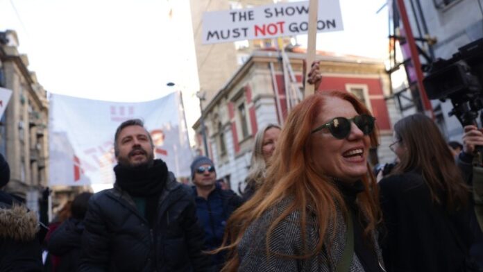 serbia protest