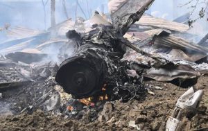 Συντρίμμια μαχητικού αεροσκάφους στις συγκρούσεις της Μιανμάρ