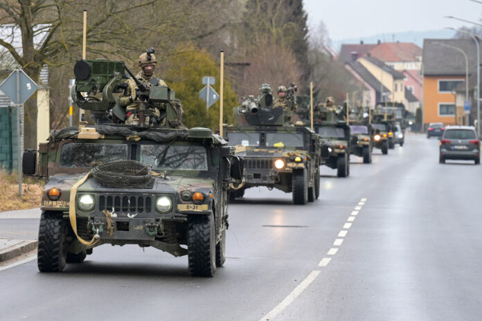 173rd Airborne Brigade convoy
