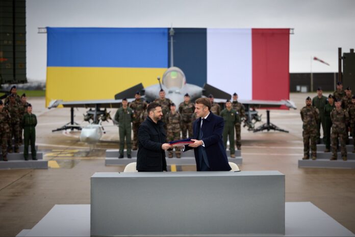 macron zelensky rafale