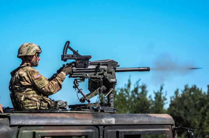 Mk 19 opens fire during live fire training