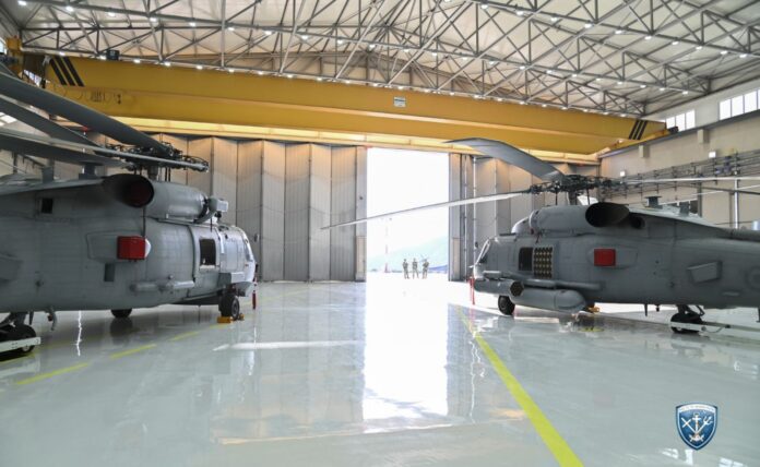 Α/ΓΕΝ ΕΓΚΑΙΝΙΑ ΑΝΑΚΑΙΝΙΣΜΕΝΟΥ ΥΠΟΣΤΕΓΟΥ ΥΠΟΣΤΗΡΙΞΗΣ ΝΕΩΝ ΕΛΙΚΟΠΤΕΡΩΝ MH-60 ROMEO ΣΤΗ ΒΕΝ