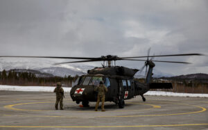 Ελικόπτερο Black Hawk του Αμερικανικού Στρατού στο Μπάρντουφος της Νορβηγίας
