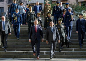 Οι υπουργοί Άμυνας Αυστραλίας και Ινδονησίας στη Μελβούρνη πριν από την τριμερή τηλεδιάσκεψη με την Ιαπωνία