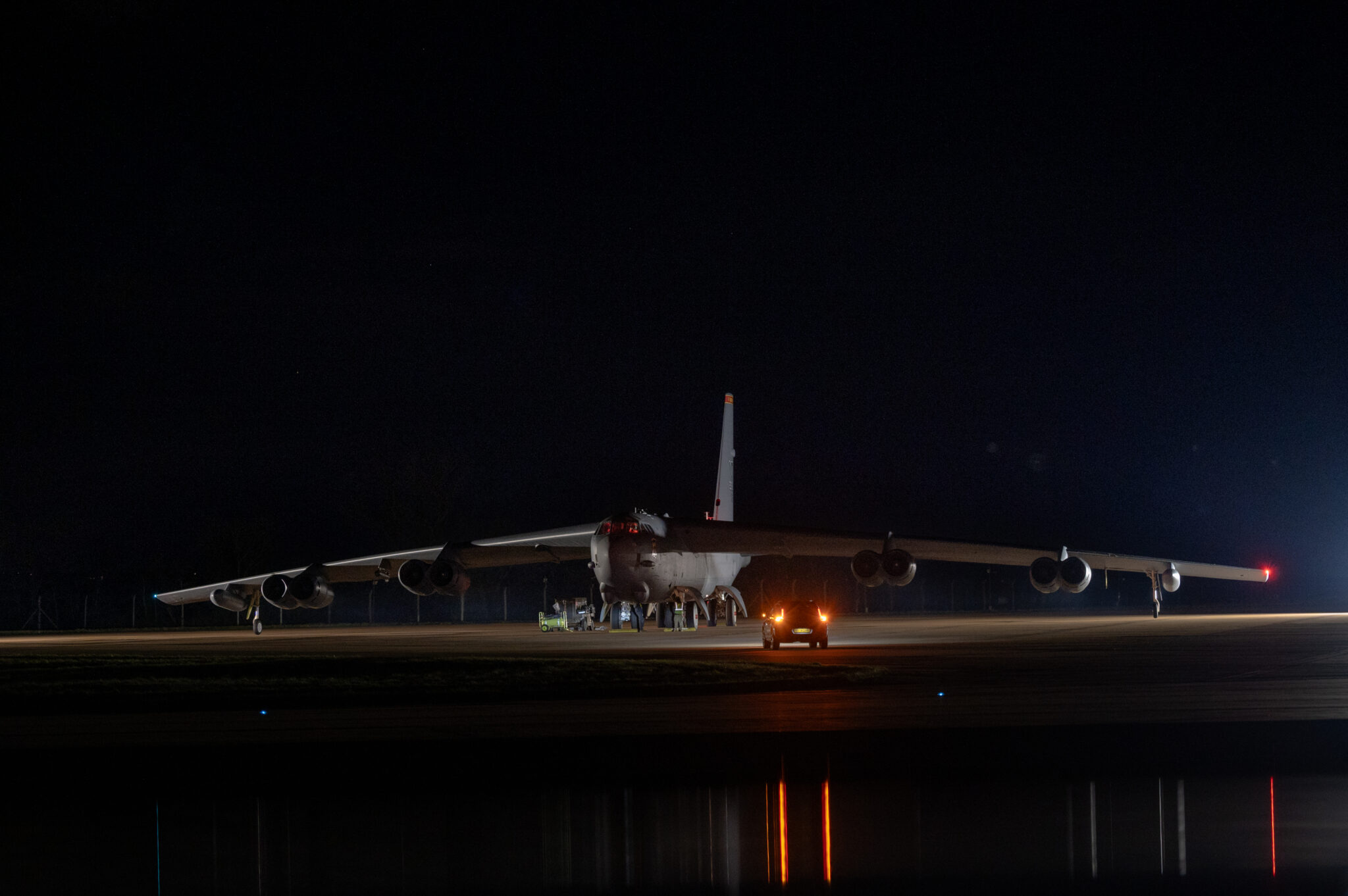 Αμερικανικό βομβαρδιστικό B-52H Stratofortress στη RAF Fairford στη Βρετανία