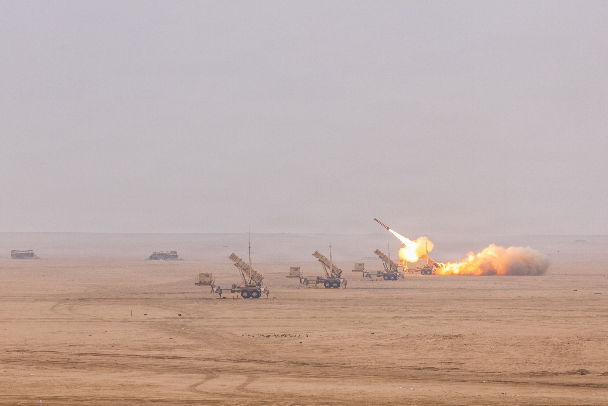 &Epsilon;&kappa;&tau;ό&xi;&epsilon;&upsilon;&sigma;&eta; &beta;&lambda;ή&mu;&alpha;&tau;&omicron;&sigmaf; &alpha;&pi;ό &epsilon;&kappa;&tau;&omicron;&xi;&epsilon;&upsilon;&tau;ή M903 Patriot &sigma;&epsilon; ά&sigma;&kappa;&eta;&sigma;&eta; Sky Shield