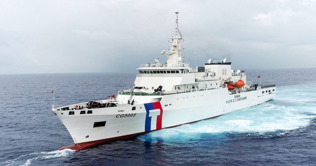 Το περιπολικό Taipei CG5005 της Ακτοφυλακής της Ταϊβάν εν πλω
