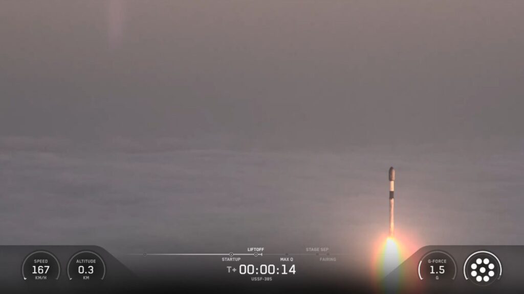 Ο Falcon 9 απογειώνεται από το Vandenberg με την απόρρητη αποστολή USSF-385
