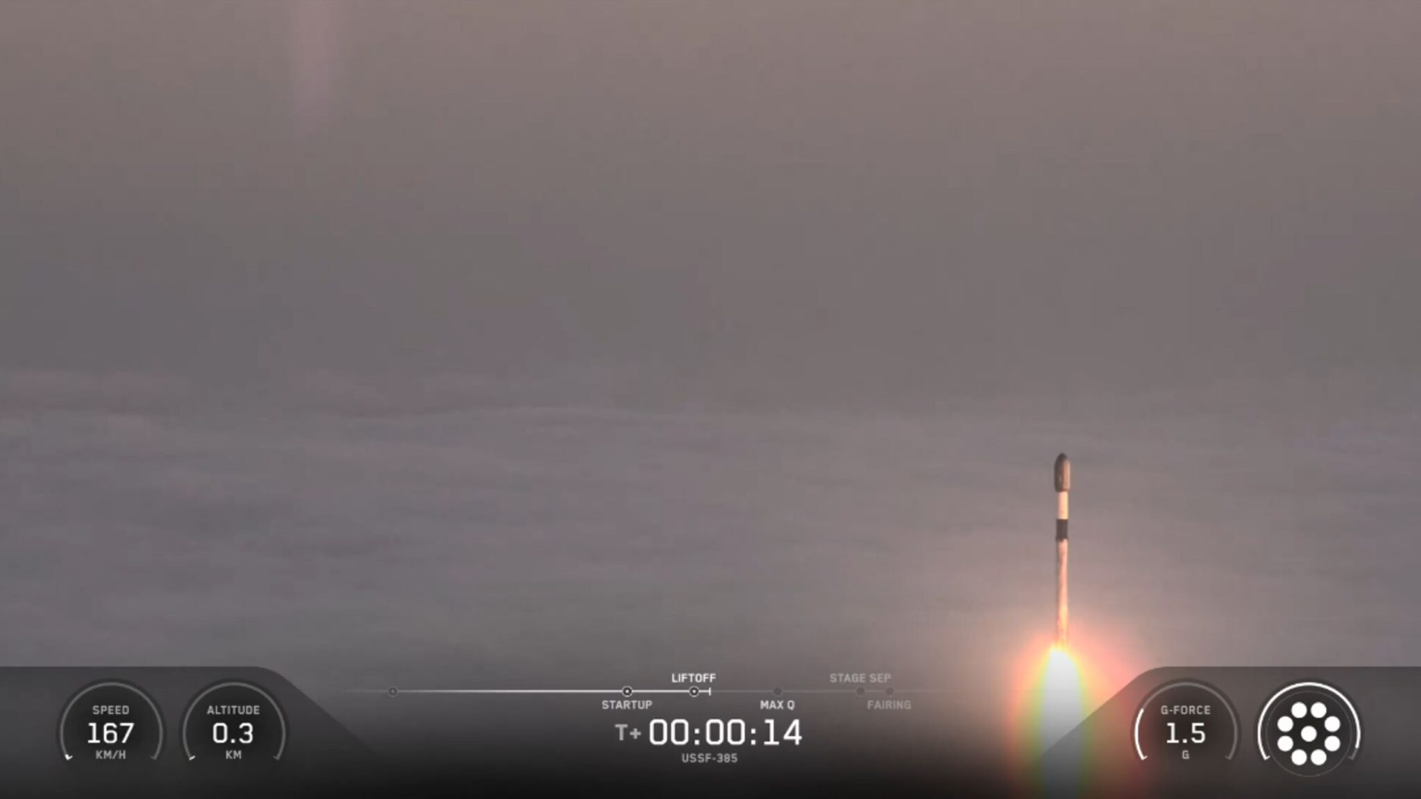 Ο Falcon 9 απογειώνεται από το Vandenberg με την απόρρητη αποστολή USSF-385
