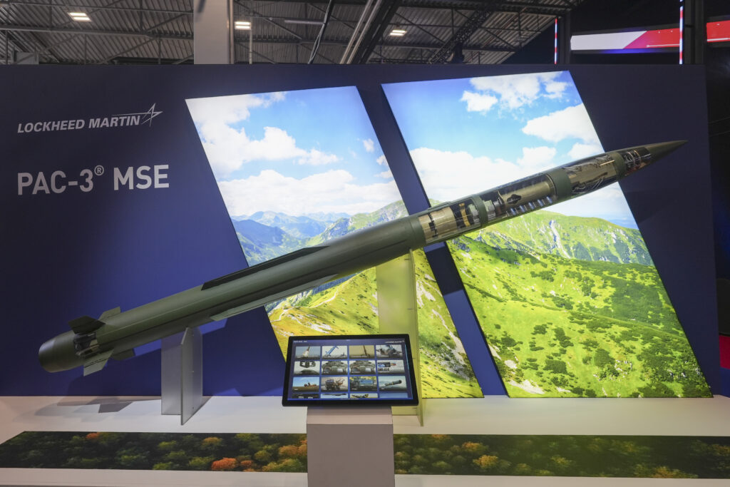 Έκθεμα πυραύλου PAC-3 MSE της Lockheed Martin στην έκθεση MSPO στο Κιέλτσε